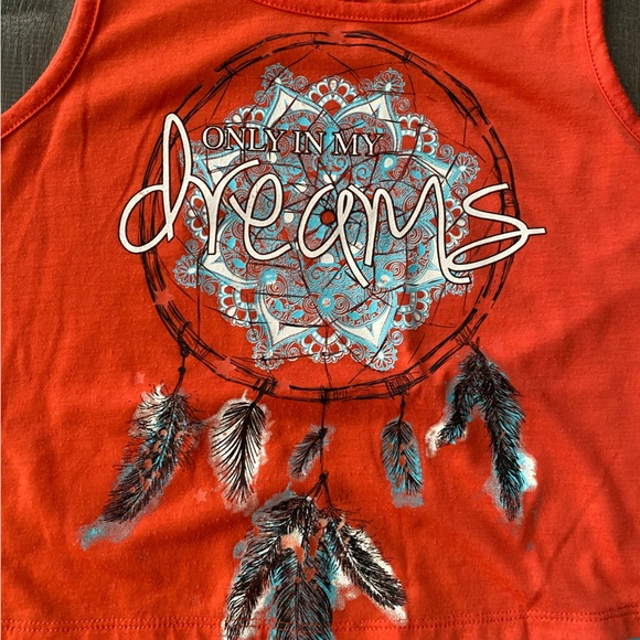 Tank style top with fringe, size girls large in excellent condition! - Picture 2 of 7